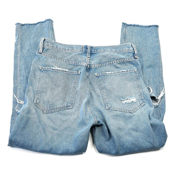 AGOLDE | Distressed Ankle Jeans High Rise Light Wash Size 27 - Picture 3 of 5
